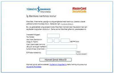 3D Secure İş Bankası