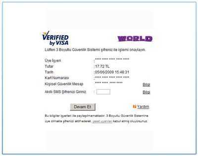 3D Secure Yapı Kredi